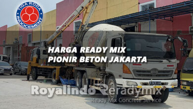 Harga Ready Mix Pionir Beton Jakarta